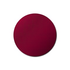 Red Rubber Coaster (round) by nateshop