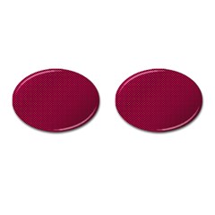 Red Cufflinks (oval) by nateshop