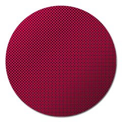 Red Magnet 5  (round) by nateshop