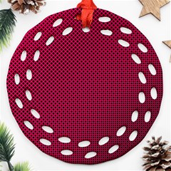 Red Ornament (round Filigree)