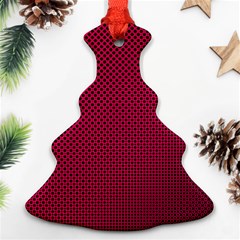 Red Christmas Tree Ornament (two Sides)