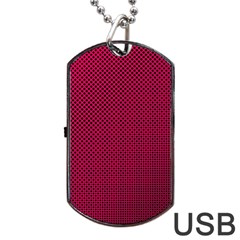 Red Dog Tag Usb Flash (one Side) by nateshop