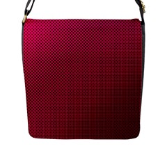 Red Flap Closure Messenger Bag (l)