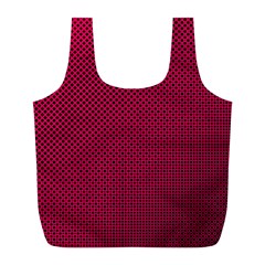 Red Full Print Recycle Bag (l) by nateshop