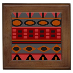 Red-011 Framed Tile by nateshop