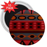 Red-011 3  Magnets (10 pack)  Front