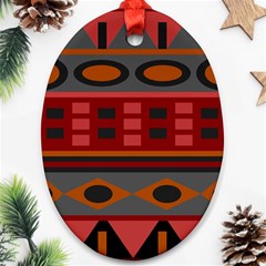 Red-011 Ornament (oval) by nateshop