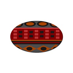 Red-011 Sticker Oval (10 Pack) by nateshop