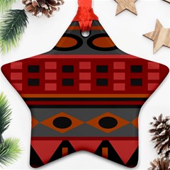 Red-011 Star Ornament (two Sides) by nateshop