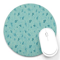 Rocket-013 Round Mousepad by nateshop