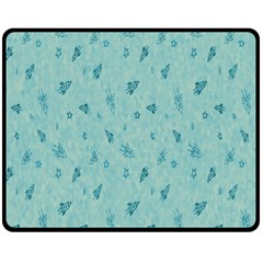 Rocket-013 Two Sides Fleece Blanket (medium) by nateshop