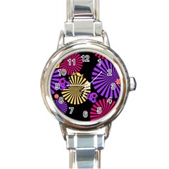 Seamless-102 Round Italian Charm Watch by nateshop