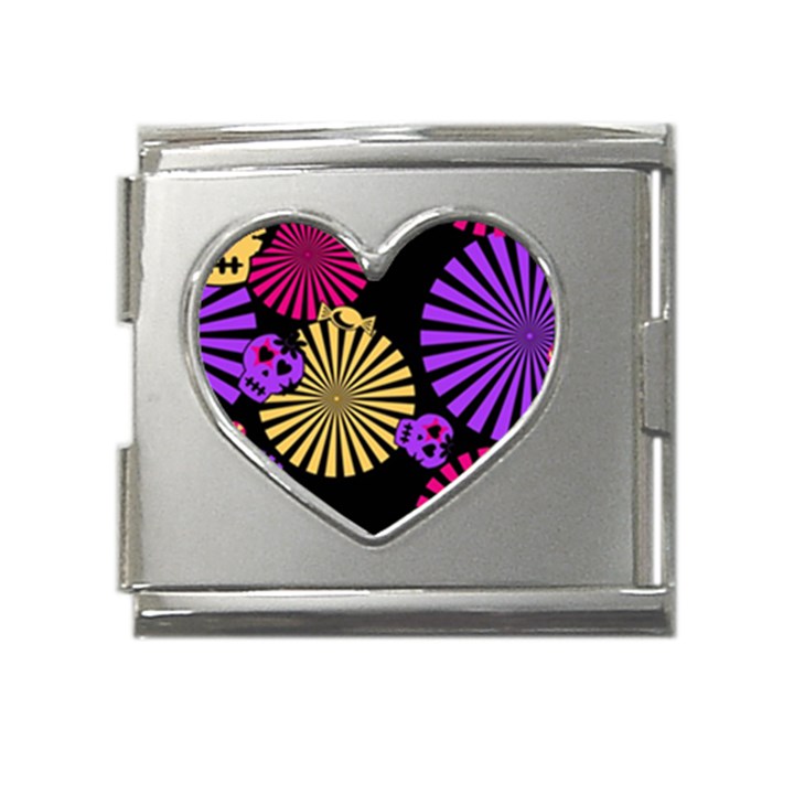 Seamless-102 Mega Link Heart Italian Charm (18mm)