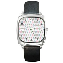 Seamless-pattern-108 Square Metal Watch by nateshop