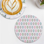 Seamless-pattern-108 UV Print Round Tile Coaster Front