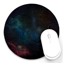 Space-02 Round Mousepad by nateshop