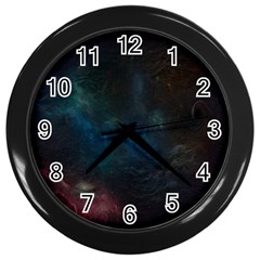 Space-02 Wall Clock (black) by nateshop