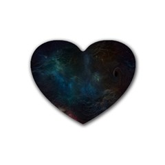 Space-02 Rubber Heart Coaster (4 Pack) by nateshop