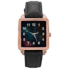 Space-02 Rose Gold Leather Watch  by nateshop