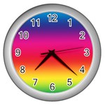 Spectrum Wall Clock (Silver) Front