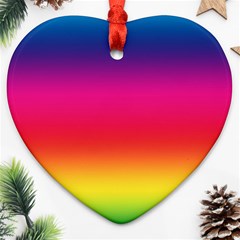 Spectrum Heart Ornament (two Sides) by nateshop