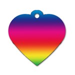 Spectrum Dog Tag Heart (Two Sides) Front