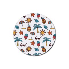 Summer Rubber Coaster (round) by nateshop