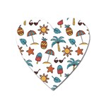 Summer Heart Magnet Front