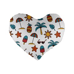 Summer Standard 16  Premium Heart Shape Cushions