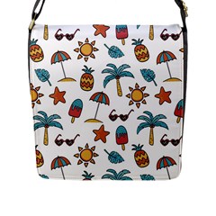 Summer Flap Closure Messenger Bag (L)