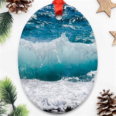 Waves Ornament (oval) by nateshop