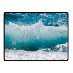 Waves Fleece Blanket (small) by nateshop