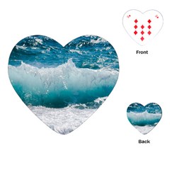 Waves Playing Cards Single Design (heart) by nateshop