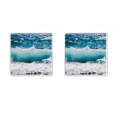 Waves Cufflinks (square) by nateshop