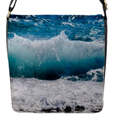 Waves Flap Closure Messenger Bag (s) by nateshop