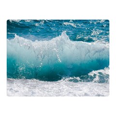 Waves Two Sides Premium Plush Fleece Blanket (mini) by nateshop