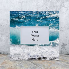 Waves White Box Photo Frame 4  X 6  by nateshop