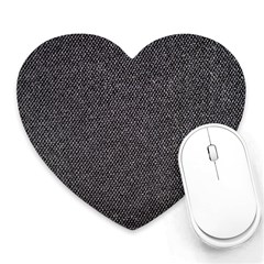 Texture-jeans Heart Mousepad by nateshop