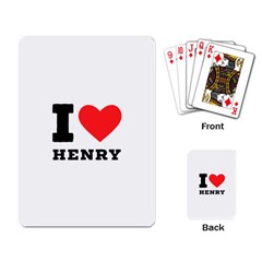 I Love Henry Playing Cards Single Design (rectangle) by ilovewhateva