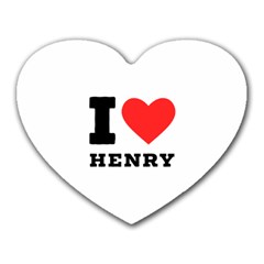 I Love Henry Heart Mousepad by ilovewhateva