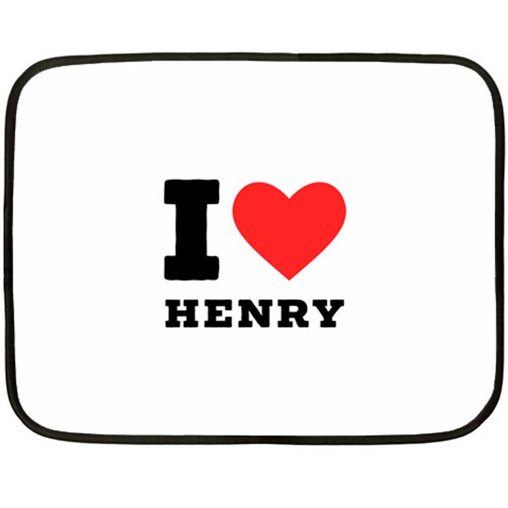 I love henry Two Sides Fleece Blanket (Mini)