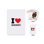 I love henry Playing Cards Single Design (Mini) Back