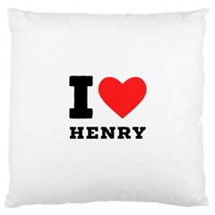 I Love Henry Large Cushion Case (one Side) by ilovewhateva