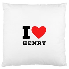 I Love Henry Standard Premium Plush Fleece Cushion Case (one Side) by ilovewhateva