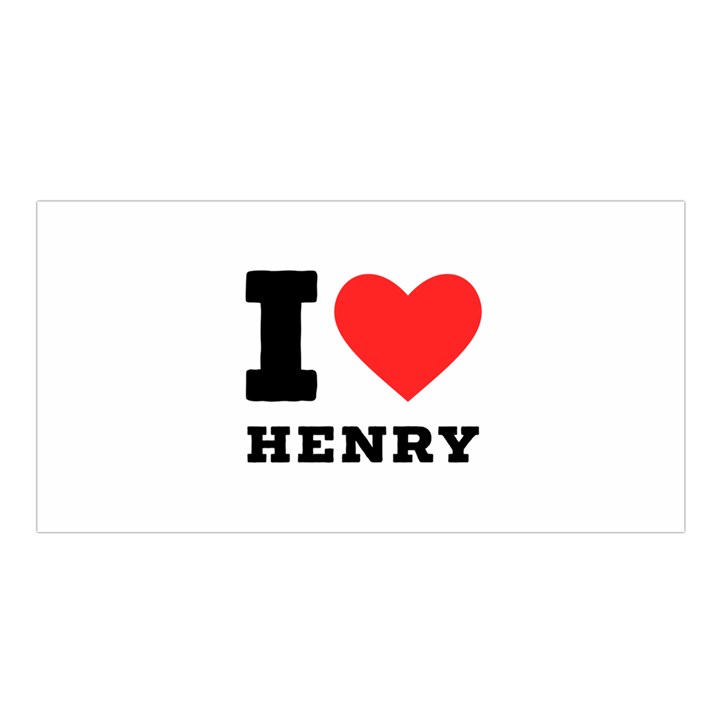 I love henry Satin Shawl 45  x 80 