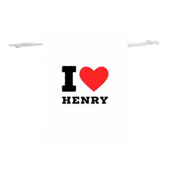 I Love Henry Lightweight Drawstring Pouch (l) by ilovewhateva