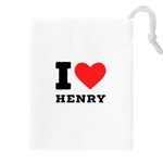 I love henry Drawstring Pouch (4XL) Front