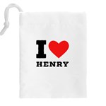 I love henry Drawstring Pouch (4XL) Back