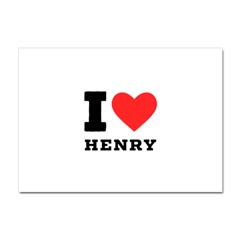 I Love Henry Crystal Sticker (a4) by ilovewhateva