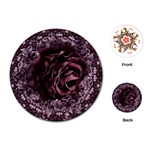 Rose Mandala Playing Cards Single Design (Round) Front